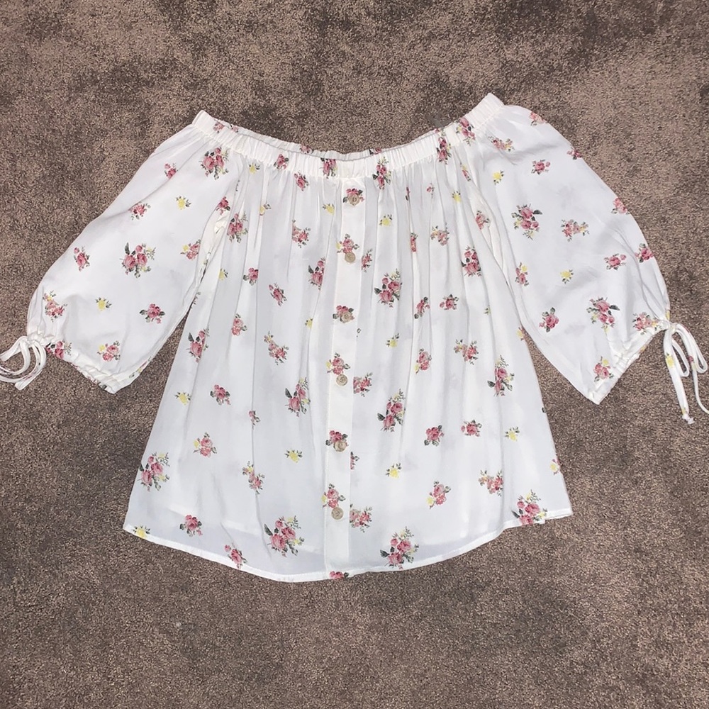 Floral Off the Shoulder Top